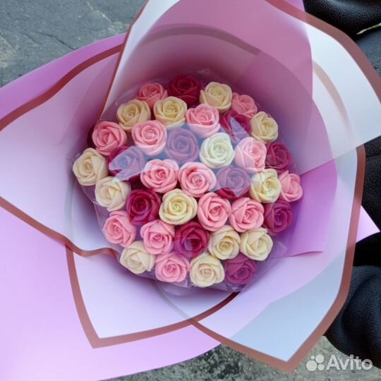 Шоколадные розы букет