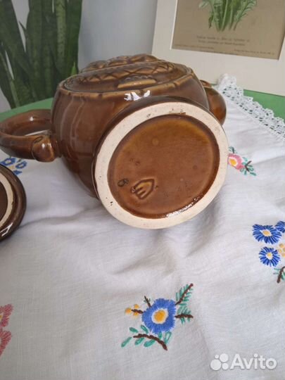 Чайник керамика, копилка грибок