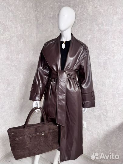 Кожаный плащ