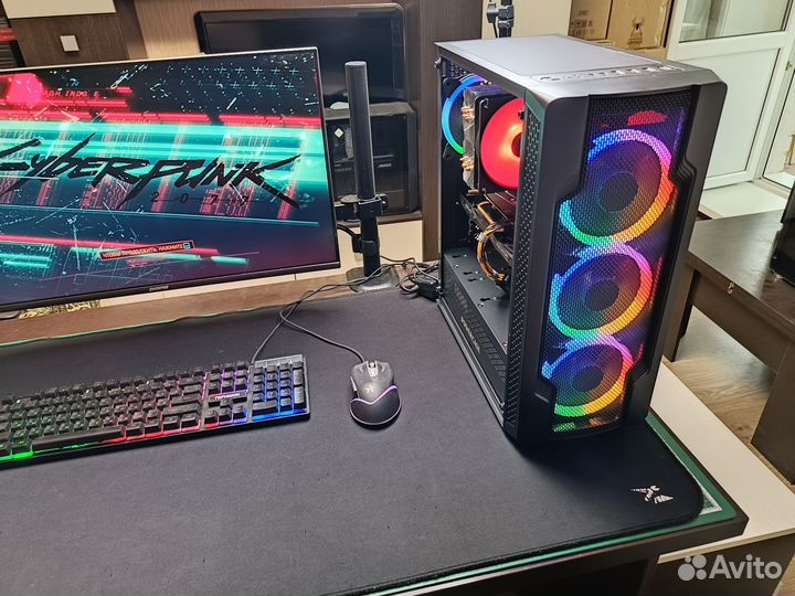 Игровой комп Ryzen 5 3600+ RX 7600 8Gb
