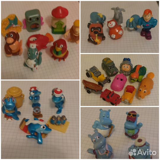 Игрушки из киндер сюрприза 90-е гг