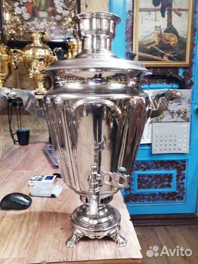 Самовар рюмка гранная на дровах