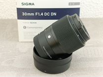 Объектив Sigma 30mm f/1.4 DC DN Sony E