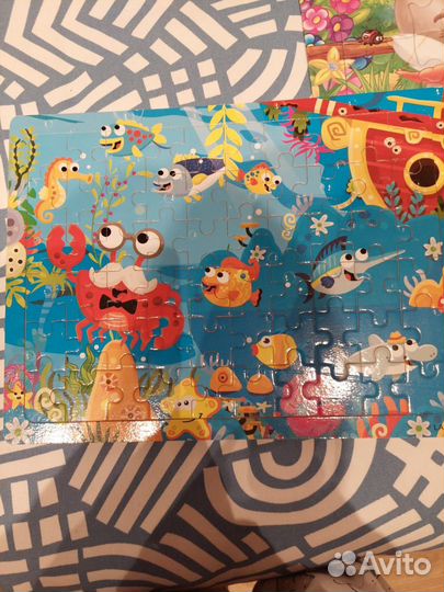 Пазлы детские 13 штук от 2 до 5 лет