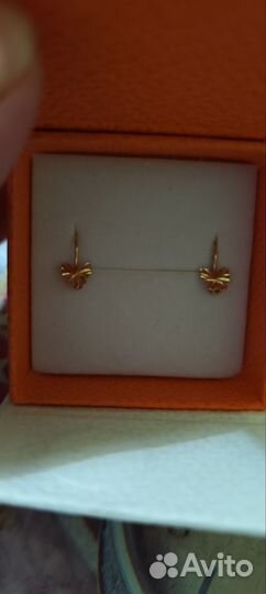 Золотые серьги детские