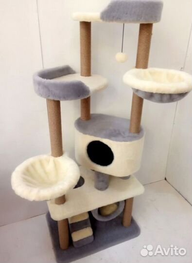 Качественная когтеточка с домиком высота 170 см.(1012) с доставкой