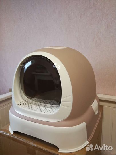 Домик-лоток переносной для кошек. Новый