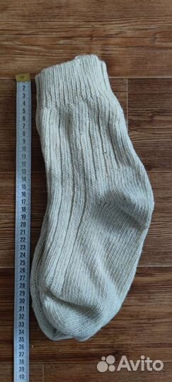 Носки зимние шерстяные вязаные