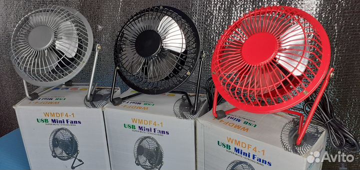 Вентилятор настольный Usb Mini Fans Лопасти сталь