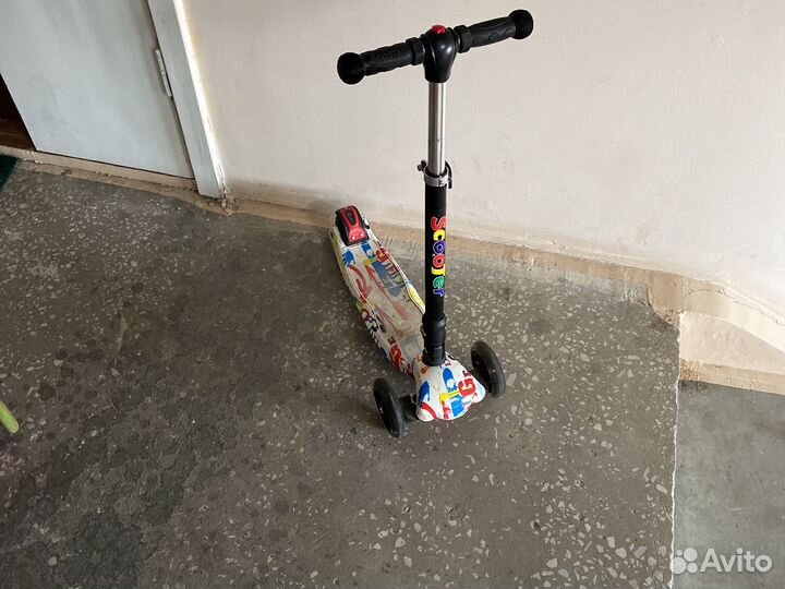Самокат детский трехколесный бу