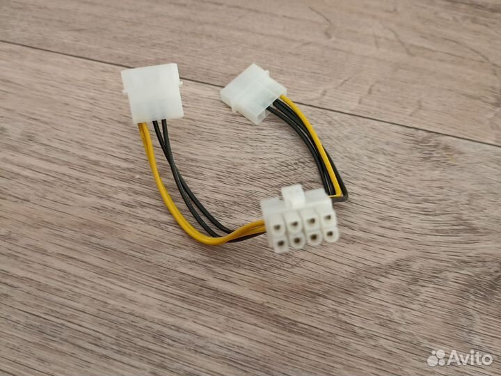 Кабель питания переходник Molex - PCI-E 8pin
