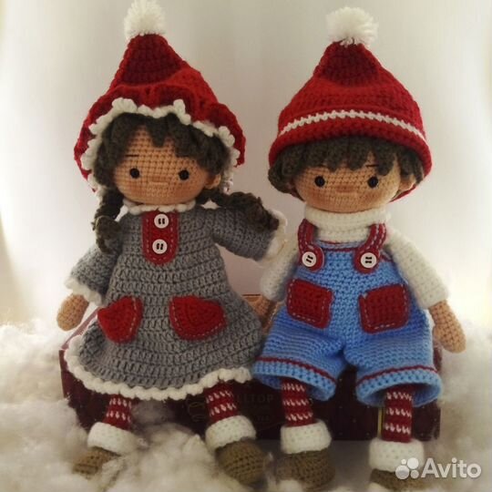 Игрушка Амигуруми Зимние влюбленные