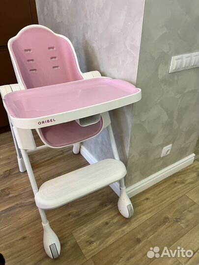 Стульчик для кормления Oribel Cocoon Розовое Безе