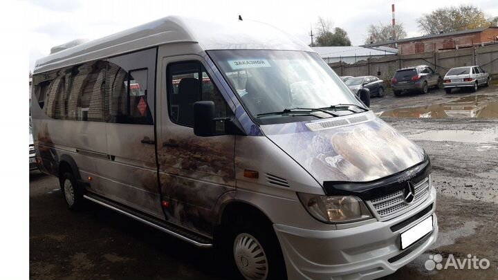 Пороги с листом 42 мм Mercedes Sprinter длинный