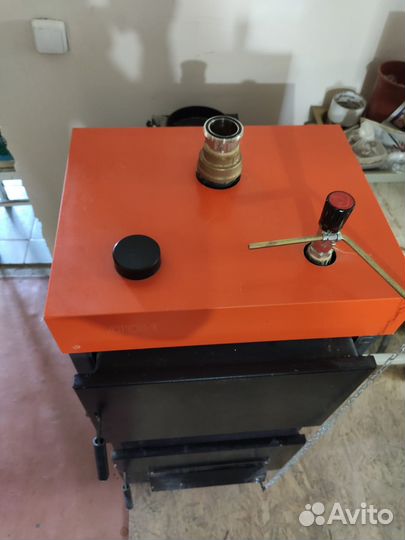 Твердотопливный котел в компл. с манометром и пр