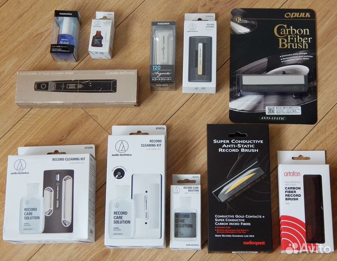 Щетки для винила, жидкости для очистки вставок