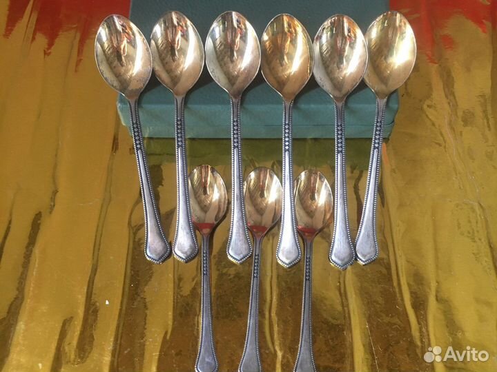 Набор мельхиоровых ложек. Винтаж