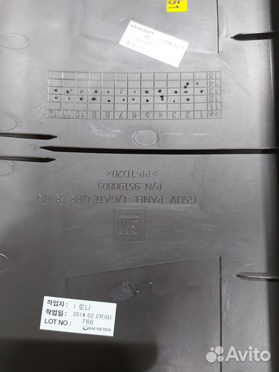 95190803 Накладка двери багажника Opel Mokka 2013