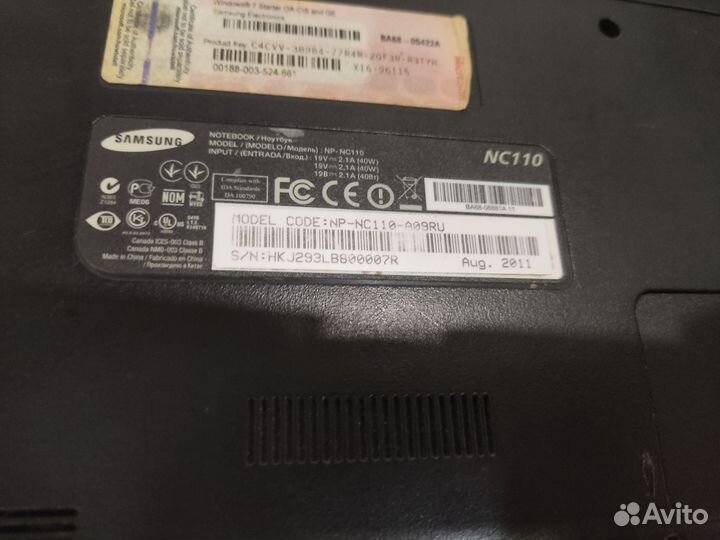 Нетбук Samsung nc110