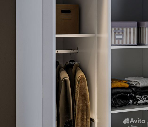 Шкаф распашной 4х створчатый белый