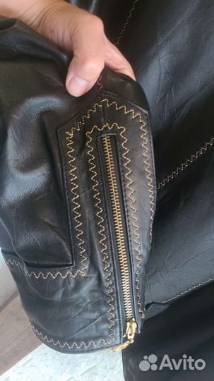 Кожанная куртка.52-54