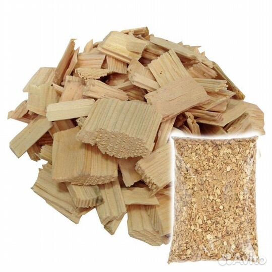 Мульча щепа хвойная натуральная 60 л