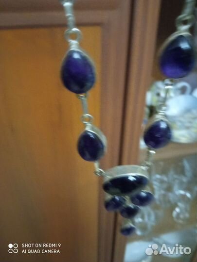 Колье с аметистами