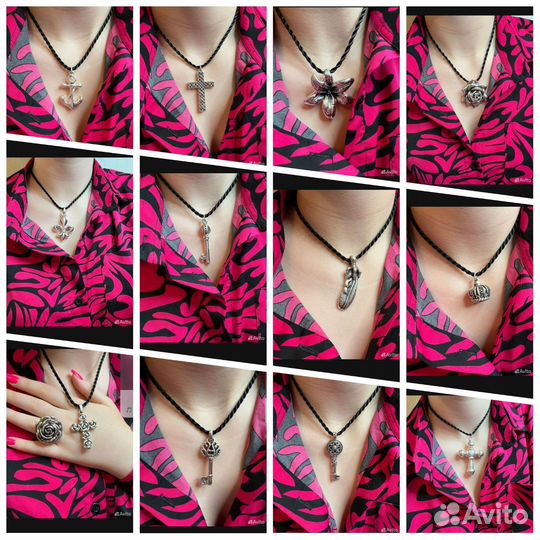 Серебряные кулоны 3D технологии 925 пробы