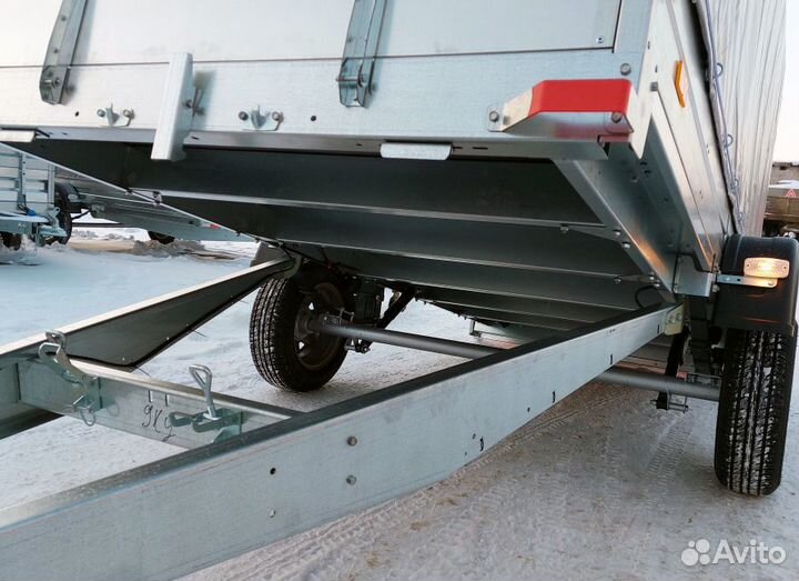 Прицеп оцинкованный 3.2х1.4 R15 с тентом 