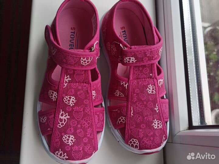 Текстильные сандалии для девочки 32 размер