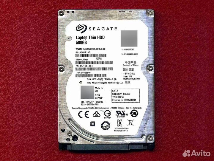 Жесткий диск 500 гб Seagate LaptopThin