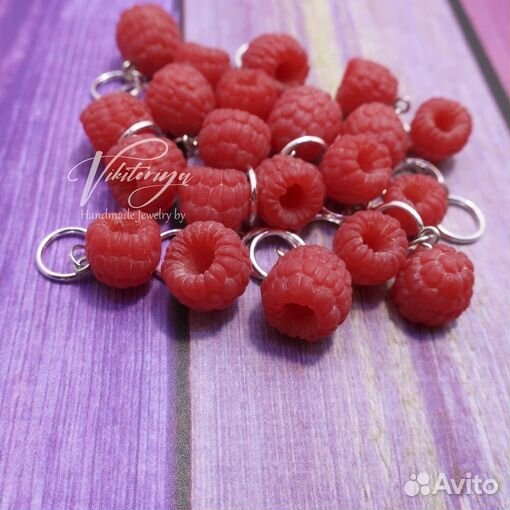 Маркер для вязания Малина, ручная работа