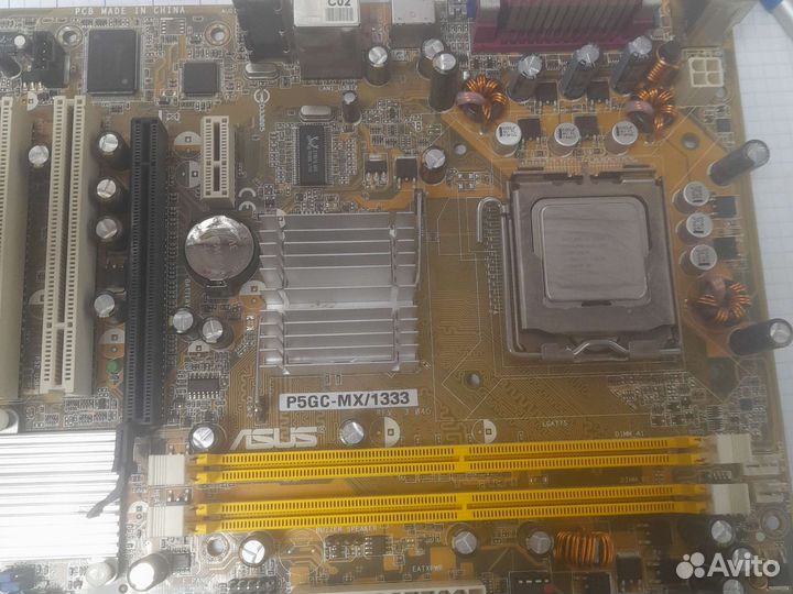 Материнская плата сокет 775 ddr 2 с процессором