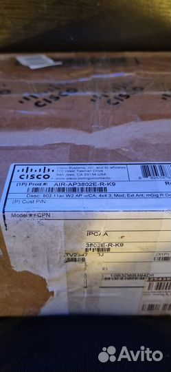 Точка доступа wifi AIR-AP3802E-R-K9