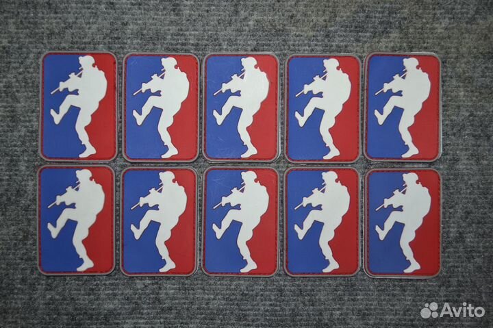 Комплект из 10-ти пвх патчей с велкро