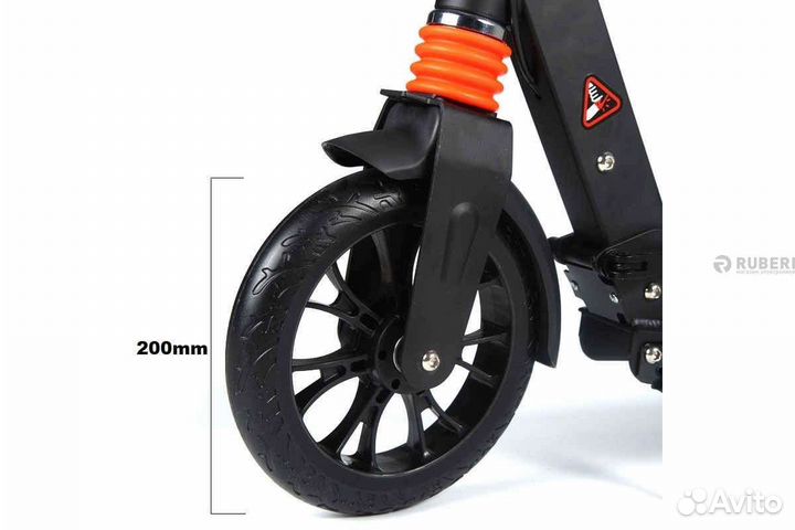 Самокат двух колесный с ручным тормозом
