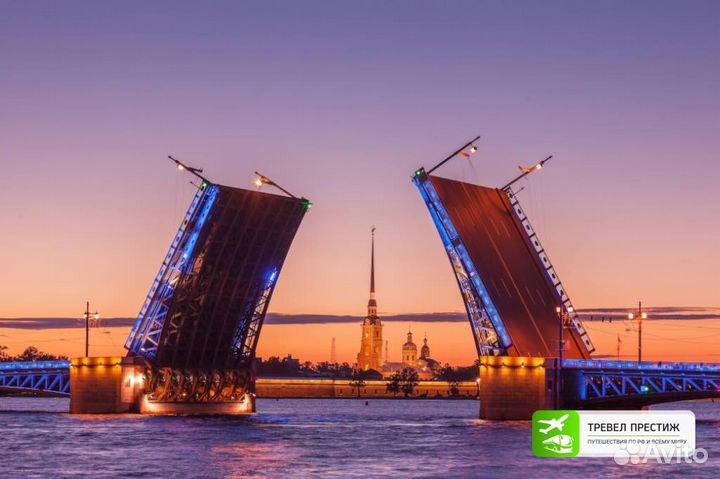 Экскурсионный тур в Санкт-Петербург (5 дней, ж/д)