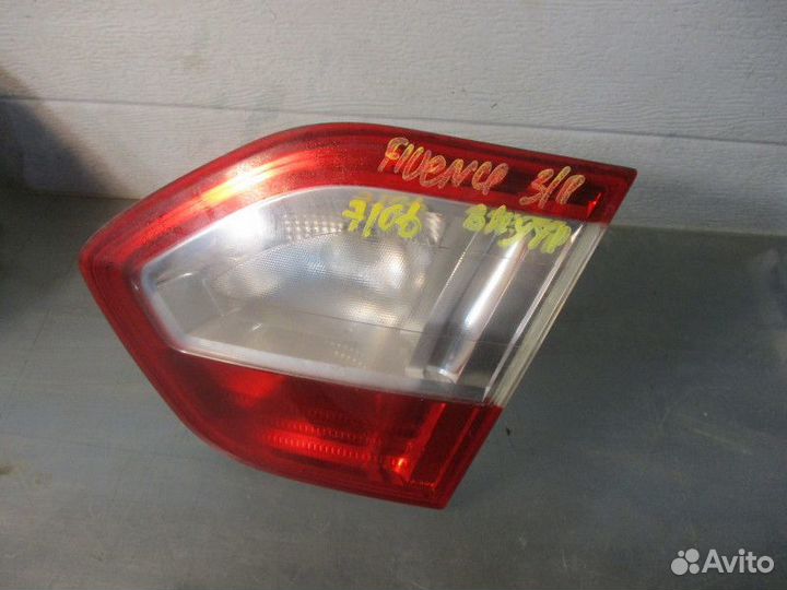 Фонарь задний внутренний правый Renault Fluence