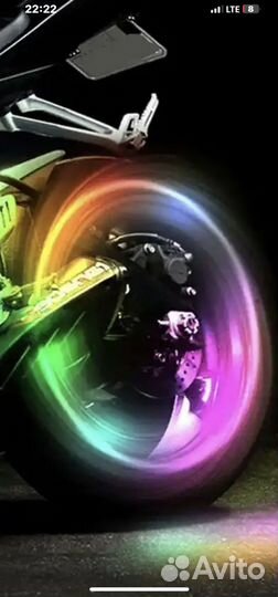 Фонарь колёсный светодиодный (авто, мото, вело