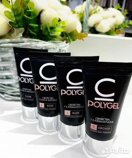 Полигель, акрил-гель для наращивания ногтей