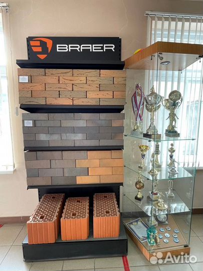 Кирпич керамический баварская кладка гладкий Braer