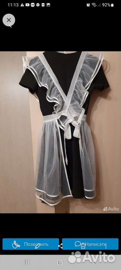 Фартук и платье на последний звонок и выпускной