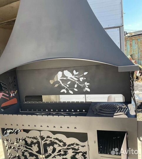 Мангал с вытяжкой