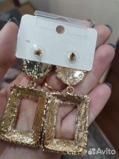 Серьги бижутерия