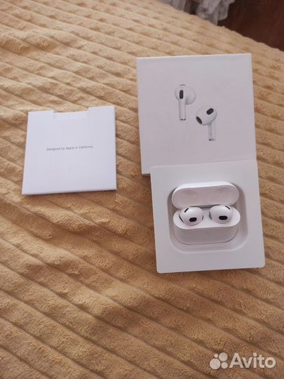 Беспроводные наушники apple airpods 3