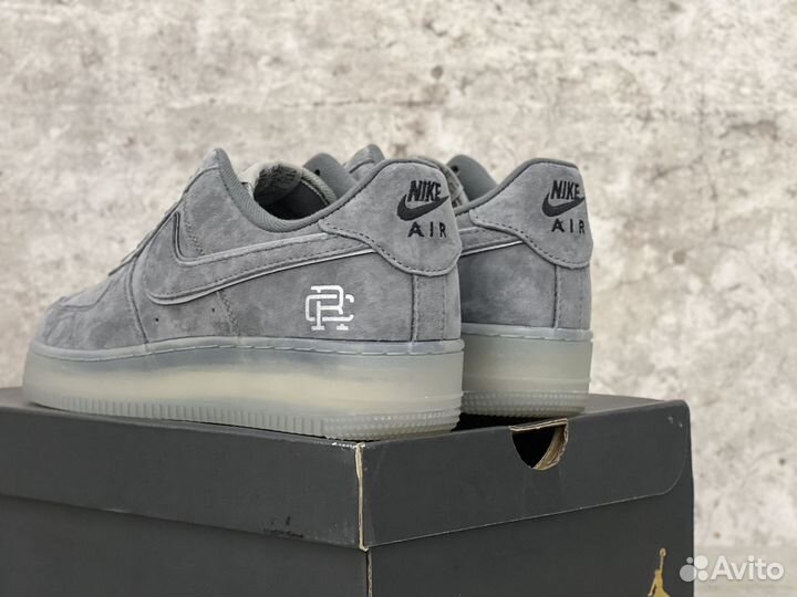 Кроссовки Nike Air Force 1 Grey Reigning Champ