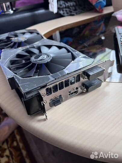Видеокарта asus radeon strix RX570 4gb