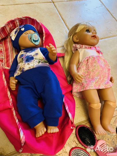 Baby born пупс с одеждой и сестренка