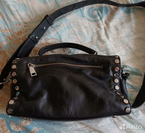 Сумка женская натуральная кожа черная