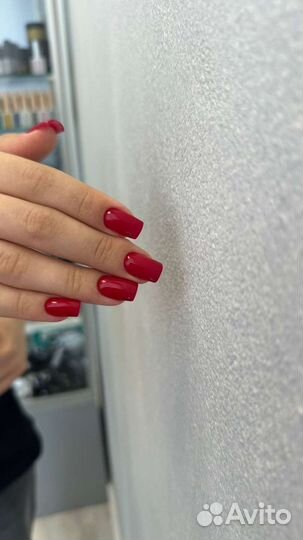 Маникюр с покрытием, укрепление гелем